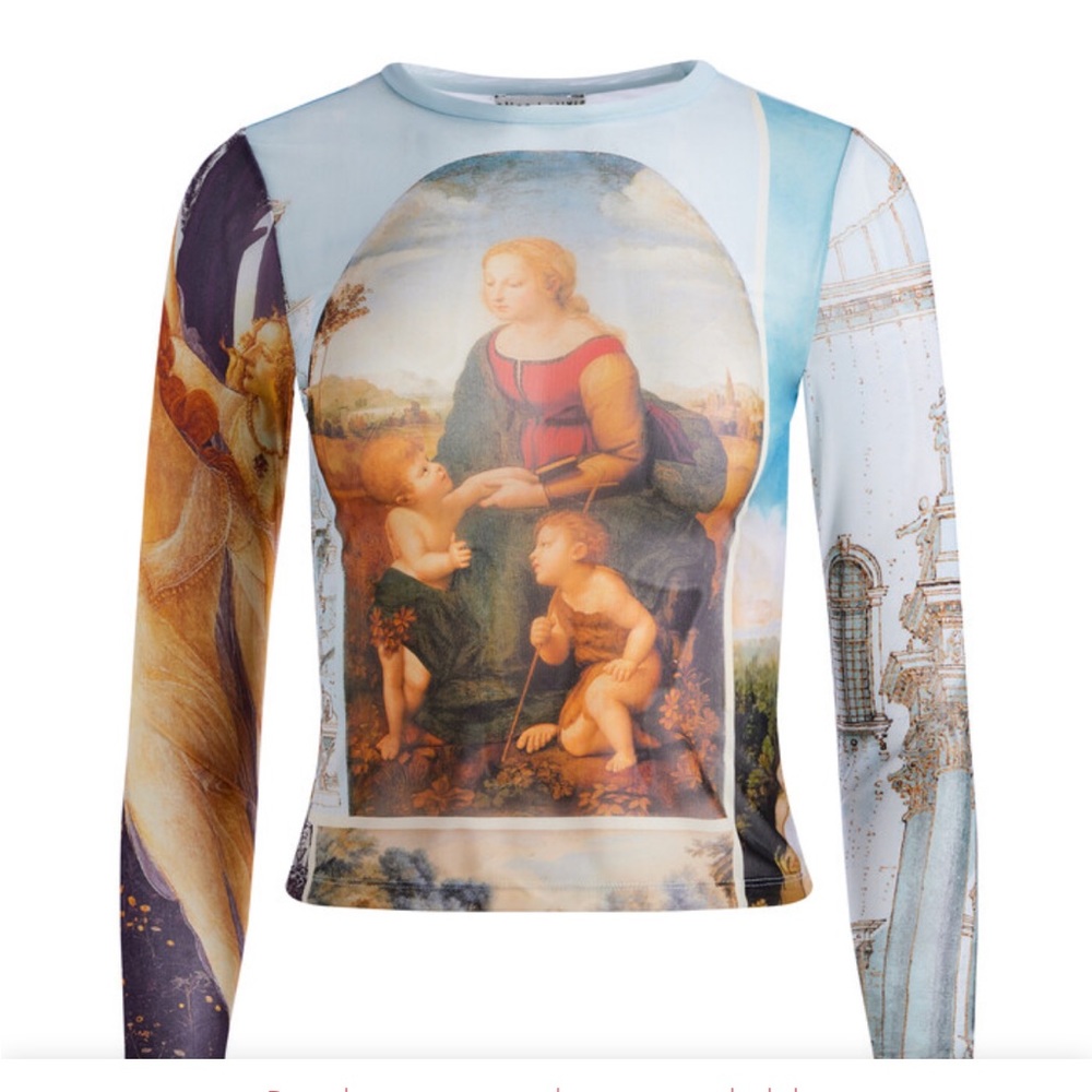 ISO ALICE + OLIVIA DELAINA MESH TOP IN SUNDAY DREAMING ***DO NOT BUY***